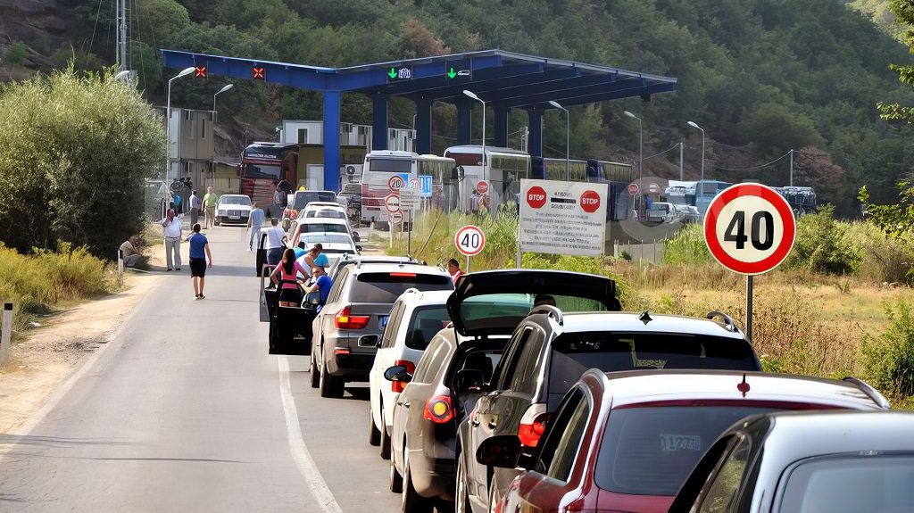 Kolona te Dheu i Bardhë, pritje deri në dy orë për të hyrë në Kosovë