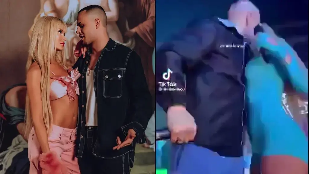 E papritur! Don Xhoni dhe Era Istrefi shkëmbejnë puthje në skenë duke performuar (VIDEO)