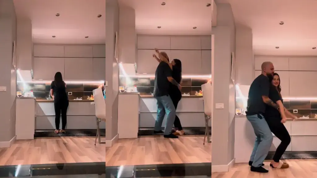 Bëhet virale video kur Luizi i shkon Kiares në kuzhinë dhe bëjnë vallëzimin sensual