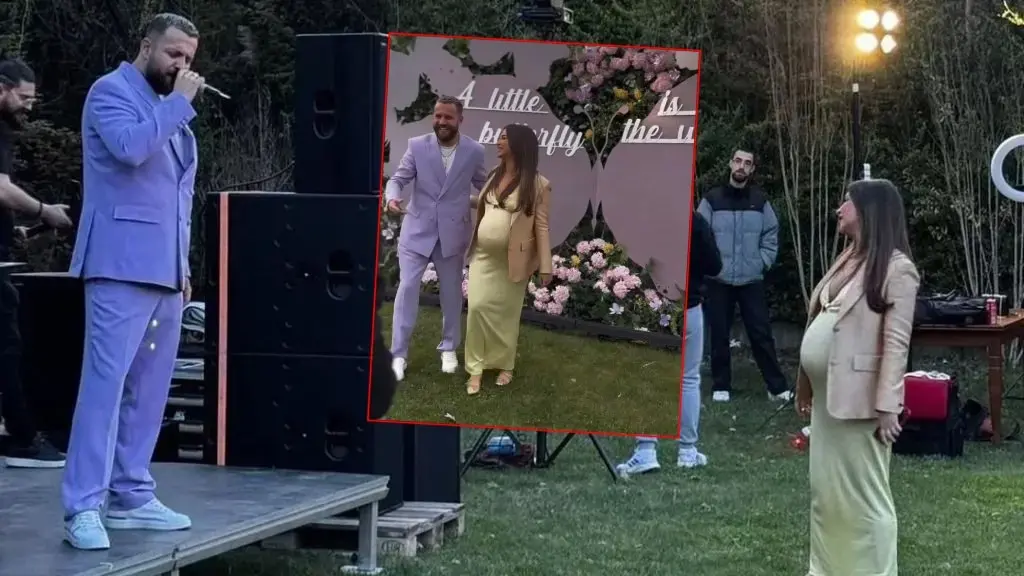 Publikohen pamjet nga festa madhështore që Luzi dhe Kiara organizuan mbrëmë për bebin e tyre