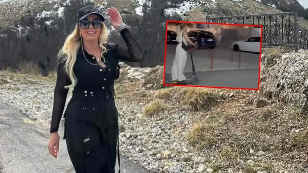 Habit Violetë Kukaj, shfaqe me trotinet në mes të qytetit (Video)