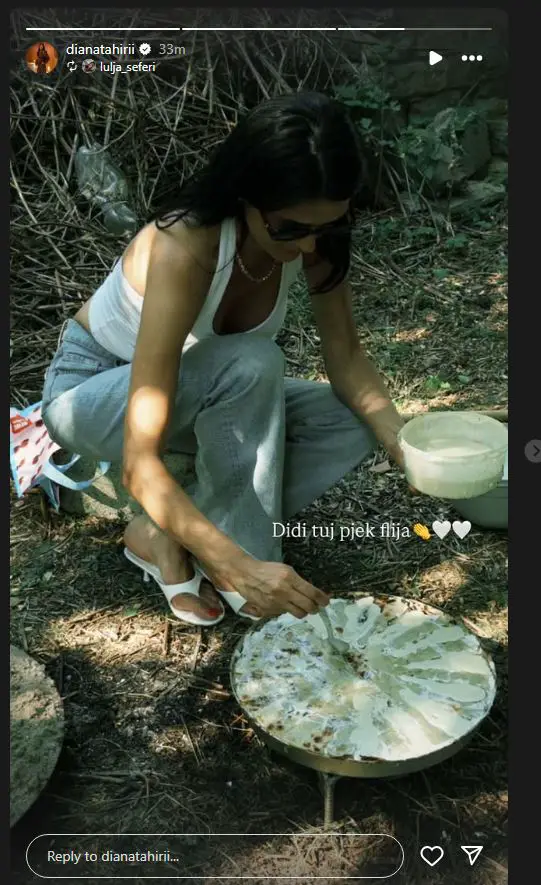 Diana përgatit flija