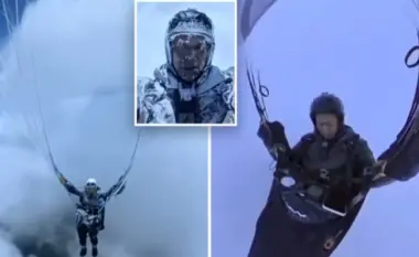 Paraglajdisti kinez mbijeton pasi aksidentalisht fluturoi 8 mijë metra mbi re