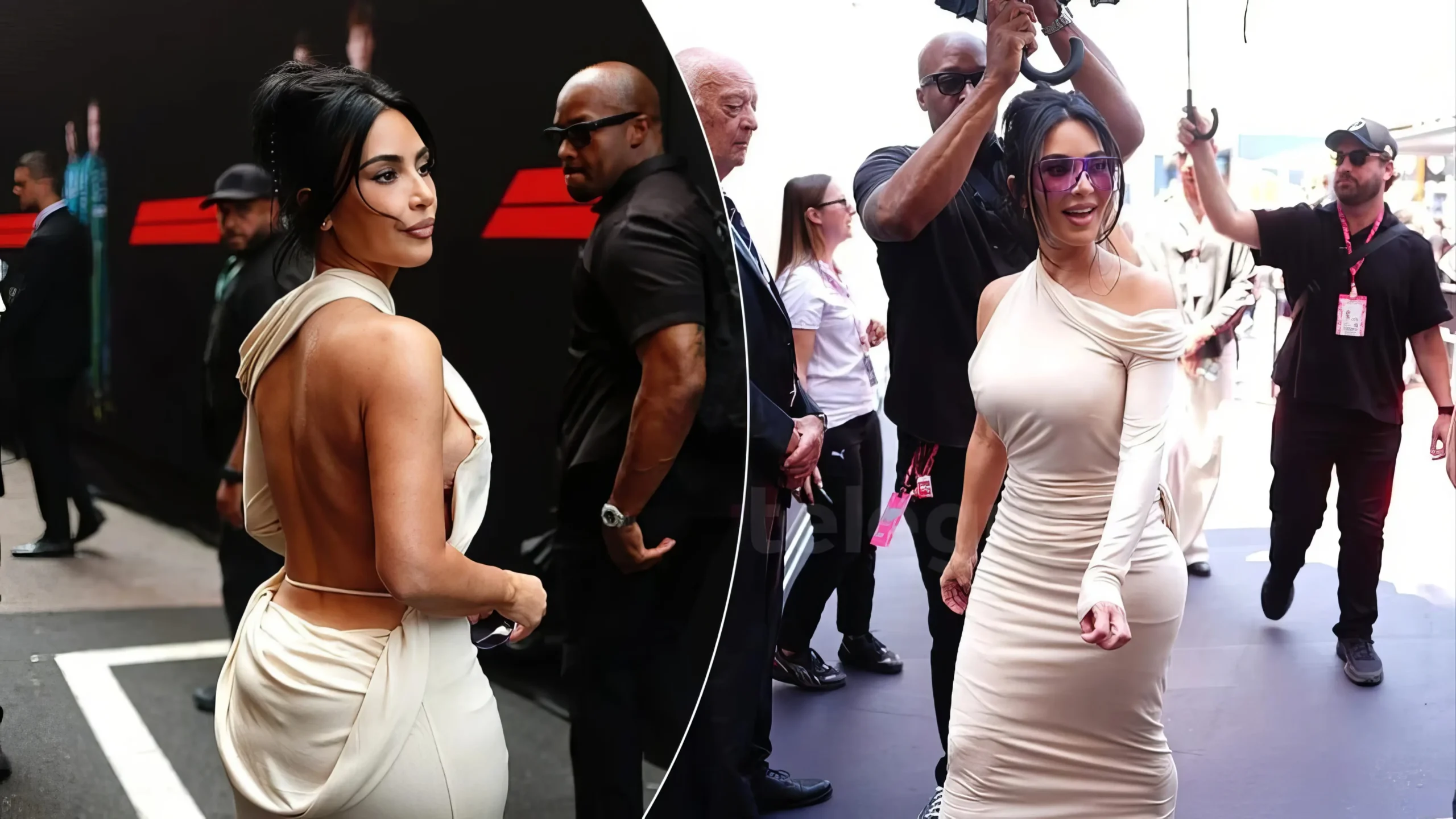 Kim Kardashian “vjedh” vëmendjen në Formula 1, paraqitja e saj bëhet më e komentuar se gara