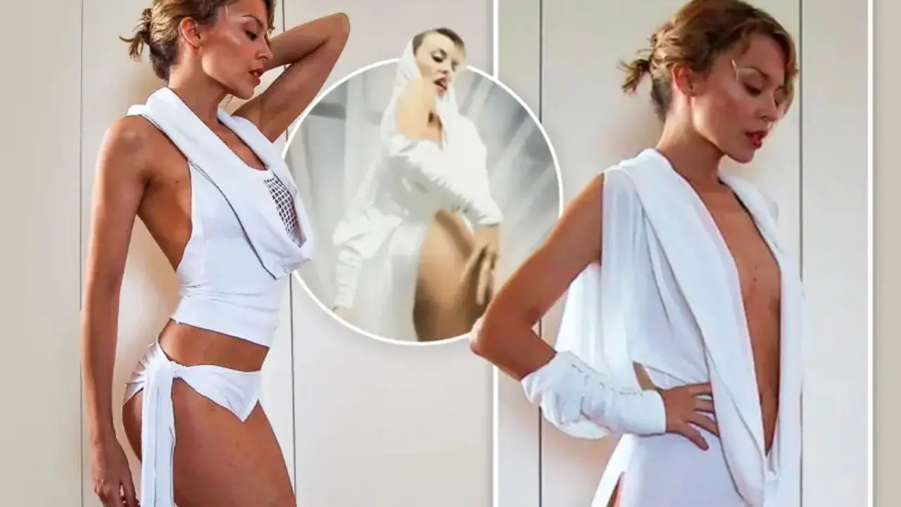 Kylie Minogue rikthen look-un e saj të famshëm 25 vite pas hitit legjendar