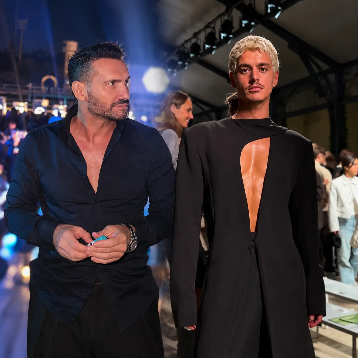 Takimi i papritur në Milano: Londrimi dhe Ludo në sfilatën e Philipp Plein